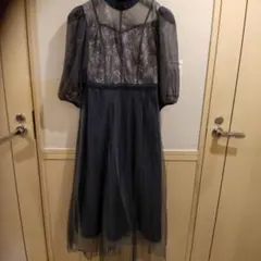 結婚式お呼ばれ✨エレガントなレースチュールドレス✨新品未使用