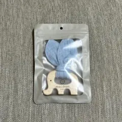 macaron baby 木製 歯固め ぞう ブルー