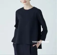 トゥモローランド✨ドライダブルクロス クルーネックプルオーバー ネイビー