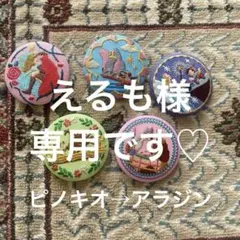 ディズニー刺繍缶バッチ　5点セット