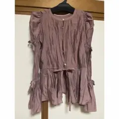 me&me couture 2wayボリュームタックブラウスのサムネイル