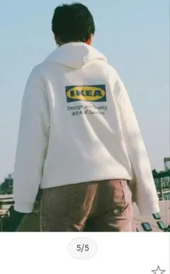 IKEA イケア EFTERTRÄDA エフテルトレーダ ーパーカー ホワイトMのサムネイル