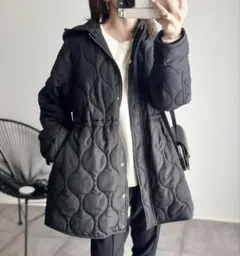 Emma Taylor 3way ミリタリーキルティングドロストハーフコート