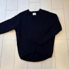 UNITED ARROWS ネイビー Vネック 長袖セーター