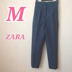 ZARA ザラ パープル タックワイドパンツ M 春コーデ くすみカラー
