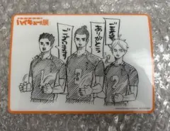ハイキュー展 来場者特典 クリアカード 烏野3年