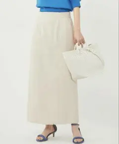 UNITED ARROWS green labe スラブツィードIラインスカート