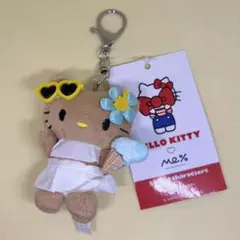 【希少】レア　ハローキティ 根付 ハイビスカス 日焼け ビーチチェア ストラップ 希少】レア ハローキティ 根付 ハイビスカス 日焼け ビーチ