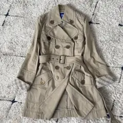【希少デザイン✨】バーバリーブルーレーベル　トレンチコート　ノバチェック　38
