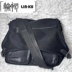 LIN-KU (B5) 輪拘 極 KIWAMIショルダーバッグ 黒 フラップのサムネイル