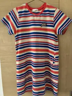 Jenni ストライプ 半袖ワンピース