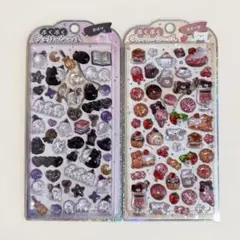 新品 ぷくぷくジェリーシール 2種類セット スイーツ おばけ