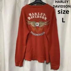 ハーレーダビットソン 50s 復刻 ウィングタグ サーマル ロンT L