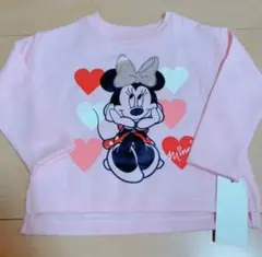 【Disney】ミニーちゃん 裏起毛 トレーナー