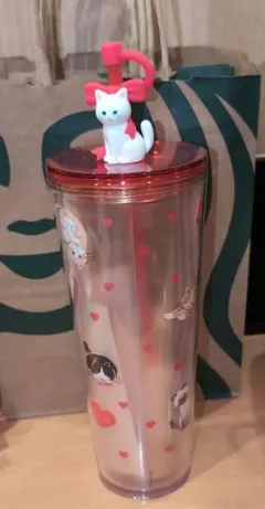最安値！スタバ 2026 バレンタイン コールドカップタンブラーキャット