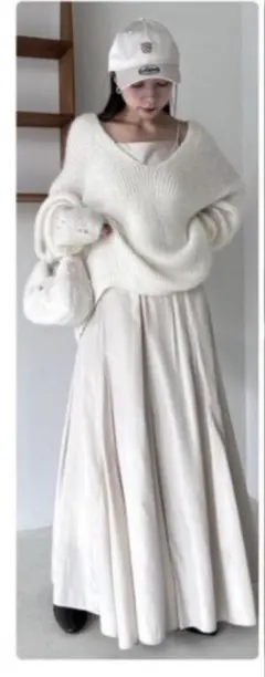 新品未使用SNIDEL 深Vニットセットキャミワンピース