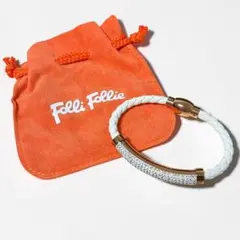 美品 Folli Follie フォリフォリ ブレスレット ホワイト クリスタル