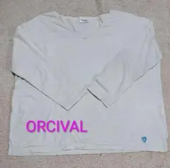 ORCIVAL コットン Vネック長袖Tシャツホワイト サイズ1