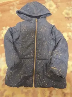 ネイビー 星柄 ダウンコート 100cm以上