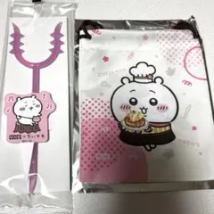 ちいかわ ココスコラボ 第1弾 巾着 ちいかわ さすまた風ホイルカッター ピック