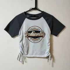 Tシャツ ロゴ刺繍 裾ドロストのサムネイル