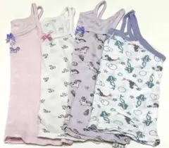 キッズ 女の子 100 キャミソール 4枚セット まとめ売り 肌着 保育園