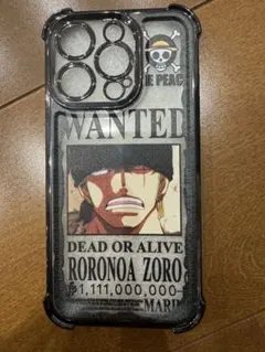 ONE PIECE iPhone 15 Proケース　ロロノア・ゾロ