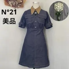 N°21 ヌメロヴェントゥーノ ビジューモチーフ 半袖 ひざ丈 ワンピースのサムネイル
