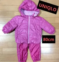 UNIQLO ピンクジャンパー＆オーバーズボン 80cm