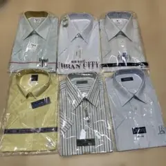 新品 メンズ半袖ワイシャツ39 40サイズ 6点セット まとめ売り