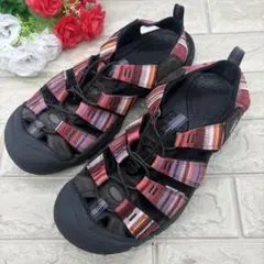 未使用 keen キーン サンダル 24cm レディース キッズ ピンク 靴