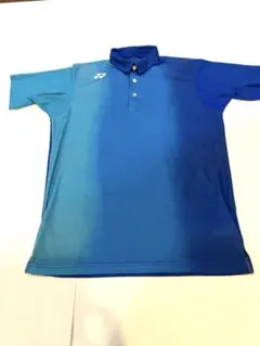 YONEX バドミントン ポロシャツ 青 グラデーション　S