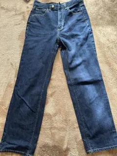 GU ストレートデニム 221-316847 ダークブルー