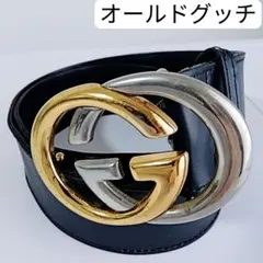 超希少オールドグッチ ベルト インターロッキング GG ロゴ 52808