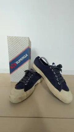 値下げ　SUPERGA ネイビー スニーカー 40のサムネイル