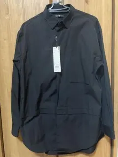 UNIQLO +J メンズ スーピマコットンオーバーサイズシャツ S ブラック