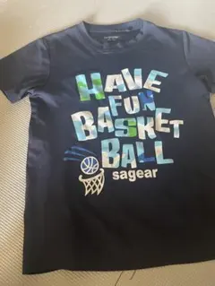 バスケットボール Tシャツ ネイビー　ミニバス　練習着