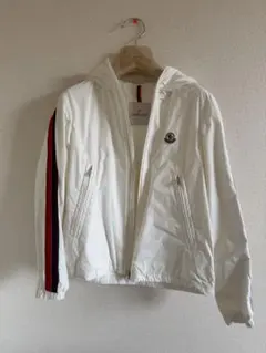 【最終値下げ】MONCLER ホワイト 14a白ナイロンウインドブレーカー