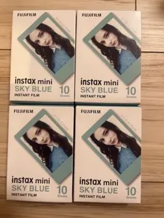 FUJIFILM instax mini SKY BLUE 4パック