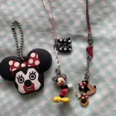 ディズニー ミッキー ミニー ストラップセット