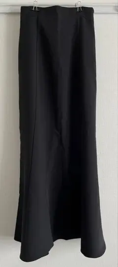 junoah ブラック ハイウエストレースアップスカート マーメイドのサムネイル
