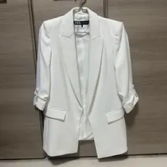 ZARA テーラードジャケット ホワイト サイズXS
