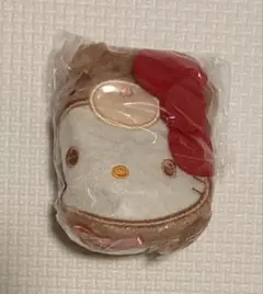 ガチャ　もこもこ　ラテクマ　マスコットポーチ　ハローキティ