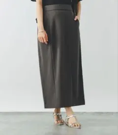 Lサイズ ウツクシルエットIラインスカート グローバルワーク