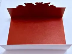 （新品）結婚式　招待状　台紙　24部　白、赤、金