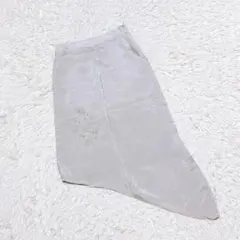 【ZARA】　ビジュー付きサテンスカート　（Ｍ）　光沢感　薄手　アシンメトリー