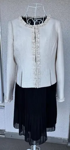 15号RUDIMENTI フォーマルワンピーススーツ ツイード