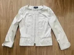 indivi ノーカラージャケット 38 ベージュ