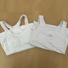 女の子向け タンクトップ 2枚セット　女児　肌着　インナー