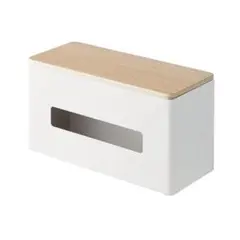 両面ティッシュケース リン　山崎実業 RIN ナチュラル